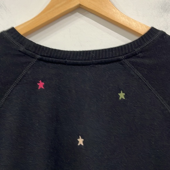Rails Theo Star Sweatshirt Top Embroidered Black size S - Picture 8 of 11